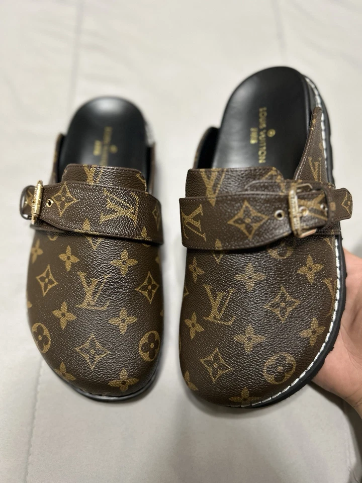 Sandalia Louis Vuitton Comfort marrón para mujer talla 7 EE. UU. = talla 37 UE nueva con caja Foto 2 de 4