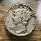 1936-S Mercury Dime - Actual Coin Shown - Free Shipping & Tracking INV#274