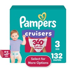 Pampers Cruisers 360 Baby Diapers Size 3, 132 Count