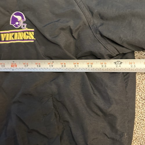 Giacca nera vintage Minnesota Vikings - uomo taglia large - Foto 6 di 8