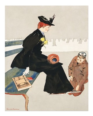 Vintage-Stil Wandkunst von Edward Penfield Urbane Szene Wandkunst