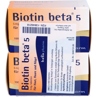 Biotin Beta 5 Tabletten 200St - PZN 13846218
