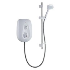mira vie 9.5kw electric shower white/Chrome 