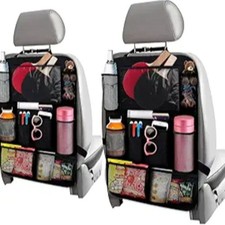 2 Pcs Backseat Car Organizer - Universal 23.4x16" Back Seat Car Organizer with 9