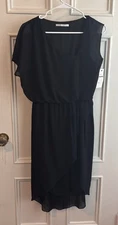 Pop Couture Black asymmetrical dress size small medium sample dress ￼