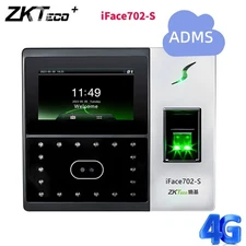 ZKTeco iFace702-S 4G ADMS  Facial Fingerprint Recognition Attendance Machine