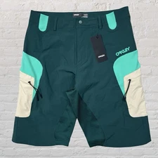 Oakley Maven MTB Shorts Downhill Biking Factory Pilot Green Cargo Men’s 30