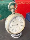 For Project or parts: Vintage A. Waltham Pocket Watch, 18S, 7J, Base Metal