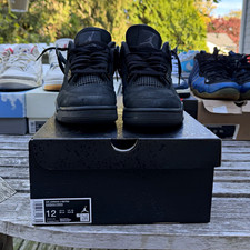 Nike Air Jordan 4 Retro 2025 Black Cat Black Men  s Size 12 OG ALL FV5029-010