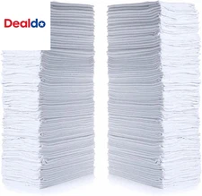 Cotton Shop Towels 14"X12" (145 Pack) – Reusable Cleaning Shop Rags for Automobi