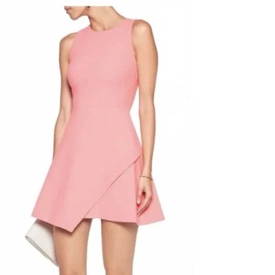 Elizabeth and James Alya Apricot Pink Asymmetrical Hem Modest Dress Sz 4