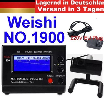 Weishi Timegrapher Mechanische Uhr Timing Machine Multifunktions No.1900 EU Plug
