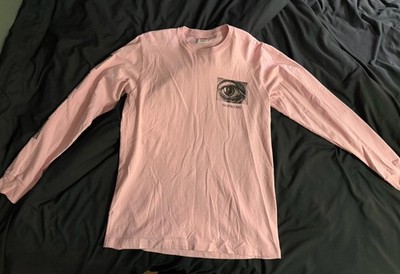 Supreme x MC Escher Eye Drawing / Sketch Pink Long Sleeve Medium