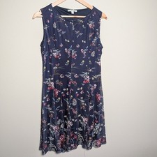 HAANI Petite Sleeveless Floral Midi Dress Fully Lined P/XL