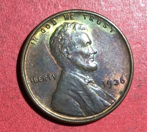 1936 Choice AU US LINCOLN CENT! Old US Coin! Mint Luster!