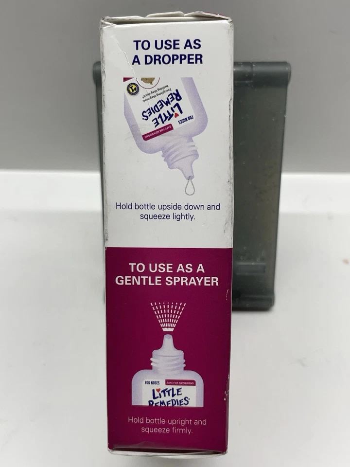 Little Remedies Saline Spray + Drops 1 oz Breathe Easy Exp 08/2026 New - Image 4 of 4