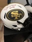 Joe Montana Signed San Francisco 49ers White Helmet Fanatics Authentic NFL