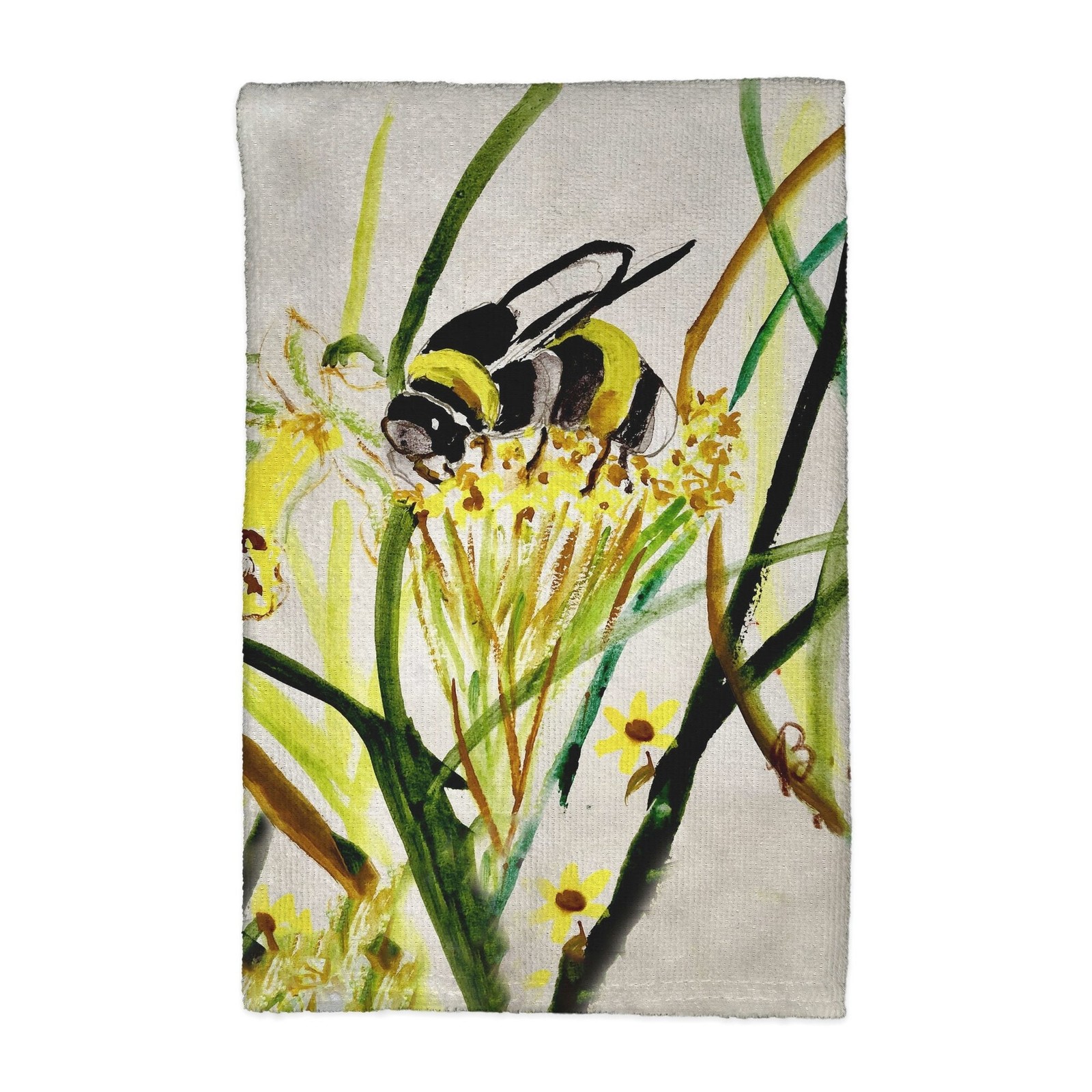 Bee & Flower Kitchen Towel - 16x25