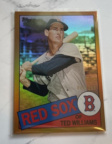 2013 Topps Ted Williams Archives Gold SP 71 /199 1961 Reprint Boston Red Sox