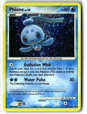 2008 Phione ⭐️ 12/100 Holo Swirl Rare Majestic Dawn Pokemon LP
