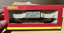 Hornby BR Lowmac EP Wagon R6130 with ESG Machinery Crate Load Boxed OO