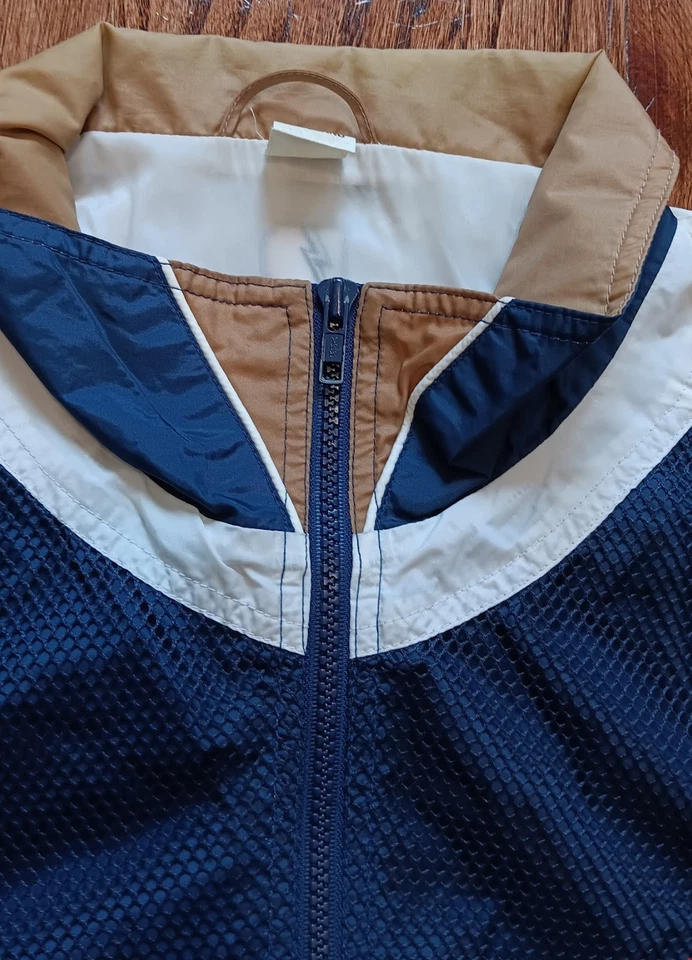 Chaqueta de calentamiento cortavientos Denver Nuggets Pro Player vintage años 90 cremallera Foto 3 de 4