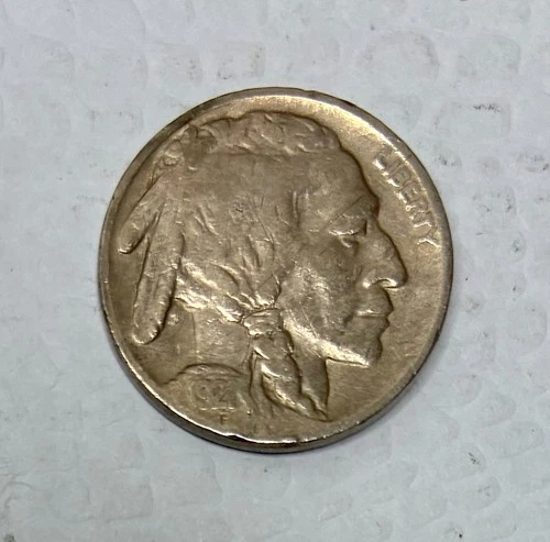 1921 Buffalo Nickel, VF Details, Scratched