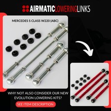 MERCEDES W220 S55 S65 Airmatic Luftfahrwerk Tieferlegungs Linkage Kit NEU