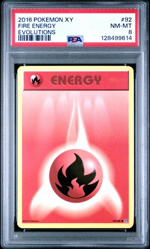 Fire Energy graded PSA 8 for sale on eBay