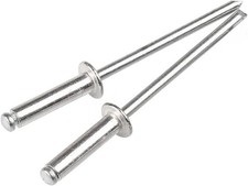Versatile 100-Pack 3/16" x 5/8" Aluminum Pop Rivets for Home or Professional Use