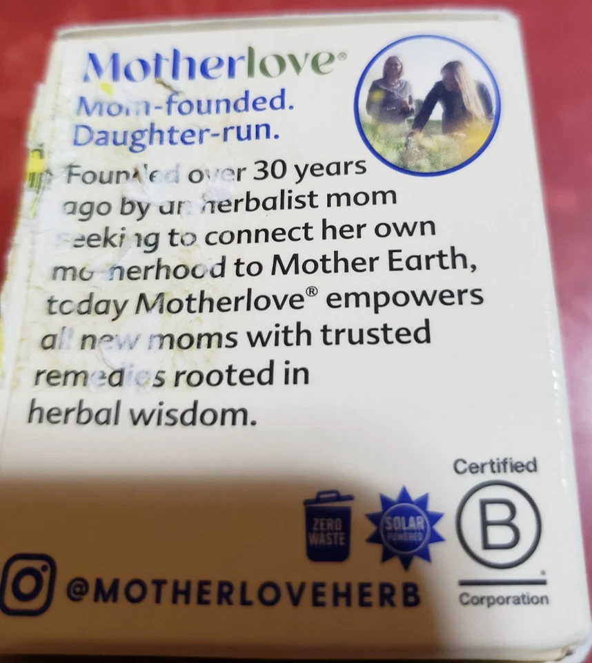 Crema para pezones orgánica sin lanolina Motherlove tarro de 1,5 oz EXP: 01/26 LACTANCIA MATERNA Foto 2 de 4