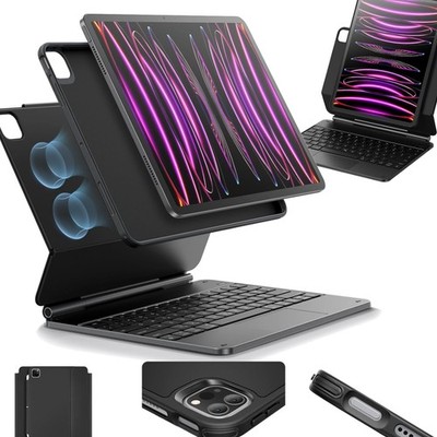 Magnetische Keyboard Hülle, iPad Tastatur Hülle für iPad Pro 12.9 2022, magne...