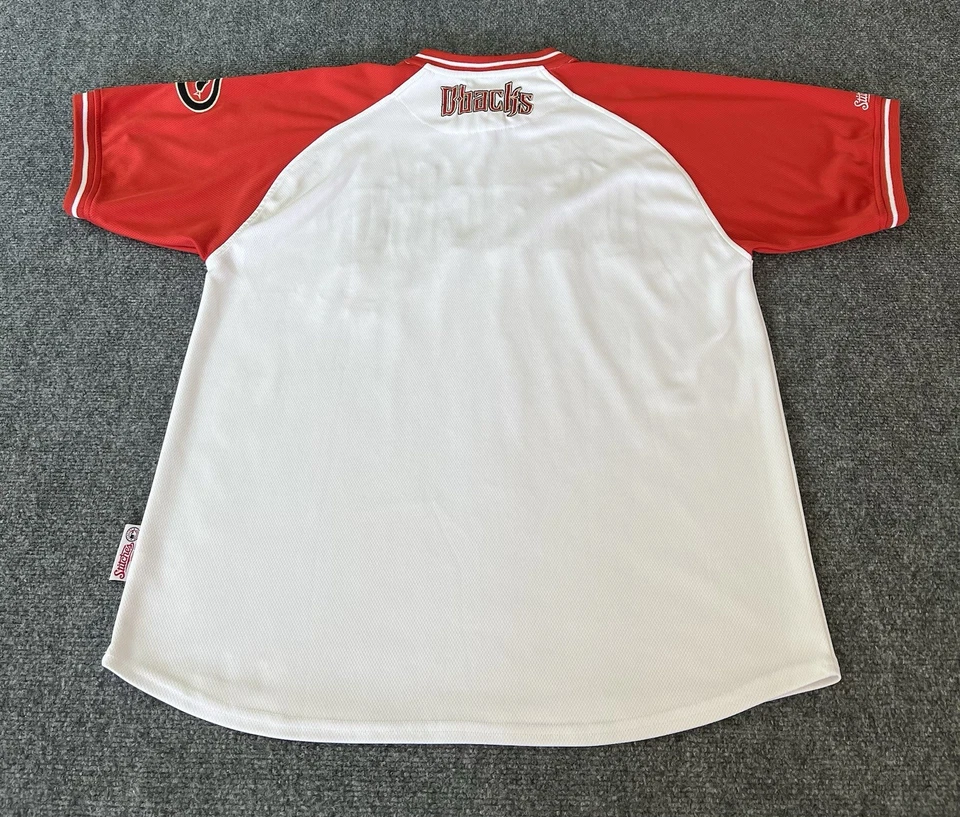 Arizona Diamondbacks Mens Large Jersey Red White Stitched Spellout Pullover MLB  - Image 2 of 4