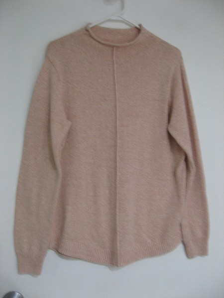 ROCKMANS APRICOT FLECKED LONG SLEEVE HIGH NECK JUMPER SIZE M