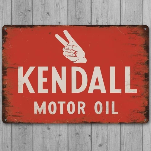 Kendall Motor Oil 8 x 12 Vintage Novelty Metal Sign Made In USA New!