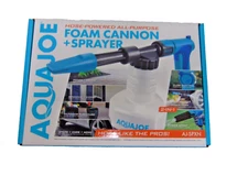 Aqua Joe 2-in-1 Hose-Powered Adjustable Foam Cannon Spray Gun | Quick-Connect