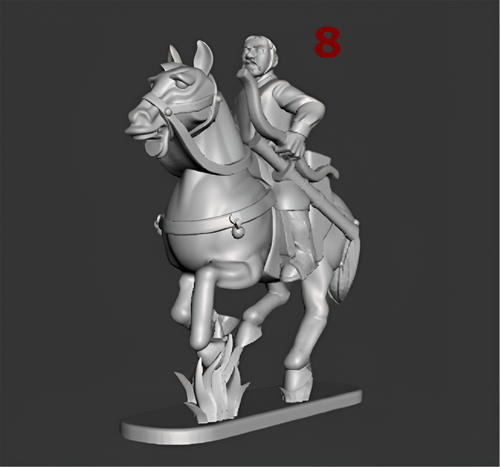 Caballo Arquero Khitán 28 mm (resina TGM-7) Miniaturas Ten Kingdom - Imagen 7 de 7