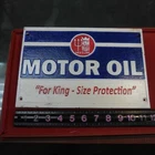 Neptune Motor Oil Vintage Blue Cast Iron Metal 11.75 inches