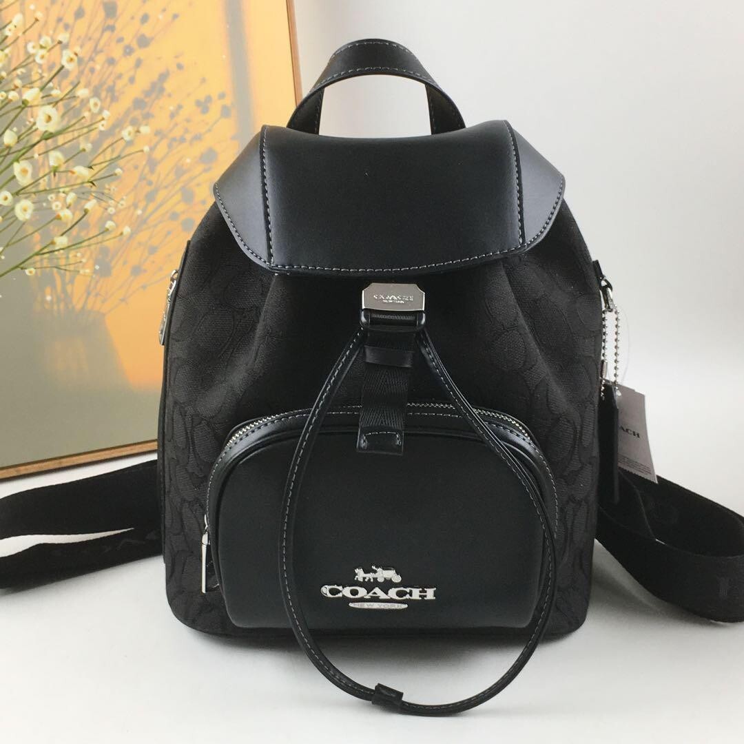 COACH Pace Backpack Signature Jacquard Black CT817 Outlet New | eBay