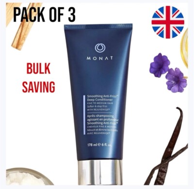 3x Monat Smoothing Anti-Frizz  Deep Intensive Conditioner, 178 ml, Neu UVP 129£