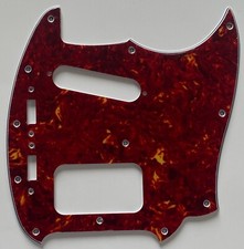 For Fit Fender Kurt Cobain Mustang Style Guitar Pickguard 4 Ply Red Tortoise