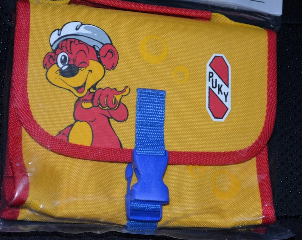 NUEVO BOLSO MANILLAR PUKY Bolso Manillar Bicicleta con Correa para el Hombro Rojo Amarillo Foto 2 de 4