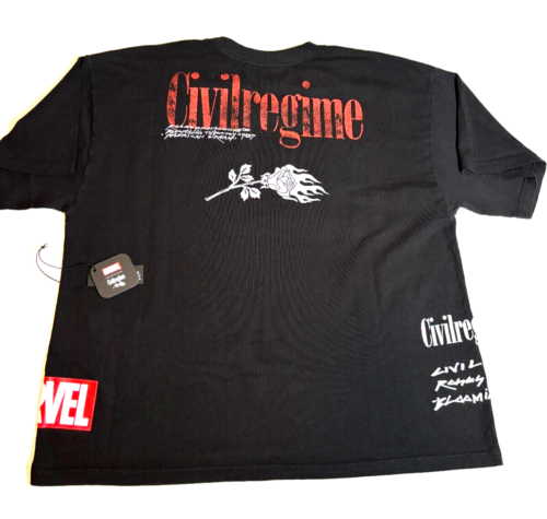 Civil Regime & Marvel Spiderman Webs Classic Oversized Tee Shirt Adult Large - Picture 2 of 7