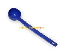 Tupperware Scoop 6" Long Honey & Coffee Spoon Melon Baller Gadget Blue NEW ❤️