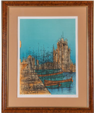 Lithographie en couleurs -	Jean CARZOU