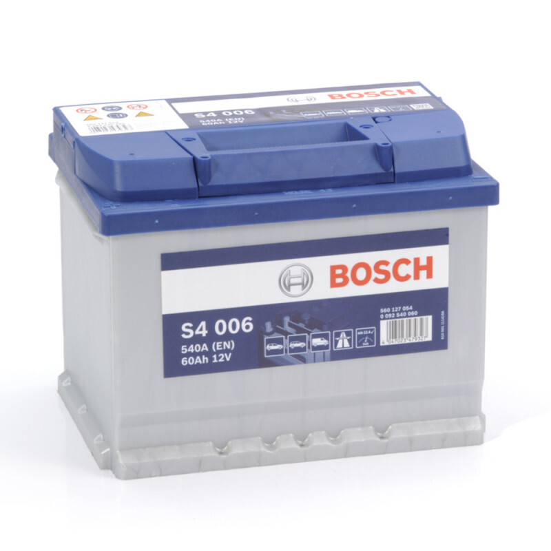 Batterie Bosch S4006 12V 60Ah 540A L2G pour démarrage voiture