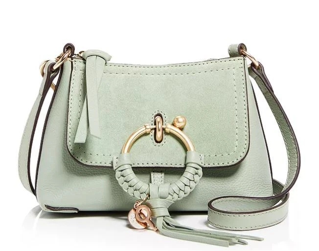 Joan Small Leather Crossbody Bag in Blue - See By Chloe