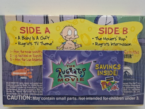 Rugrats Movie “Baby Is A Gift” Vol 2 Cassette Blockbuster Nickelodeon Sealed - Picture 5 of 6