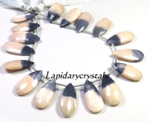 Mystic Moonstone Pear Smooth Beads 7.5 Inch 20-22 mm Natural Gems Beads LC-1760 - Picture 3 of 9