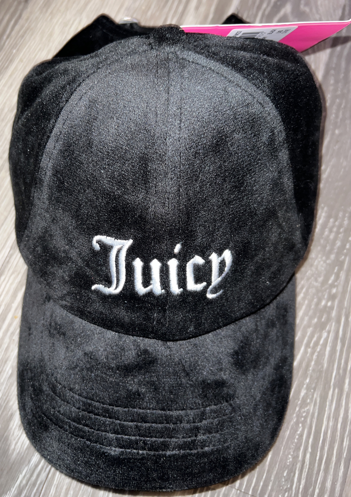 Juicy Couture Cap One Size New Tags Baseball Hat Cap Baby Black Velour Velvet